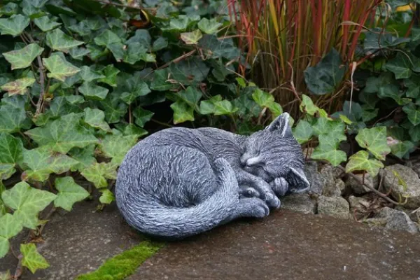 Gartendekoparadies Animaux-Prix spécial : deux chats dans un ensemble antique