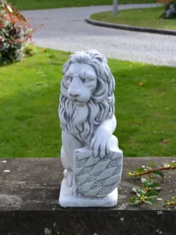 Gartendekoparadies Animaux-Prix ????spécial: Paire de Lions avec Bouclier