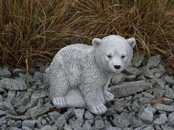 Gartendekoparadies Animaux-Puissante statue d'ours polaire