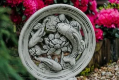 Gartendekoparadies Belle|Animaux-Sculpture Koi avec trois poissons