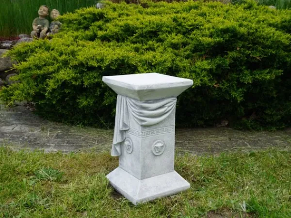 Gartendekoparadies Colonnes & Socles-Socle 32 x 32 cm avec designer motif