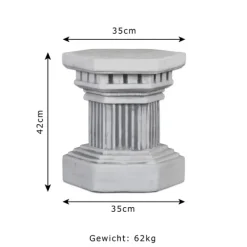 Gartendekoparadies Colonnes & Socles-Socle hexagonal