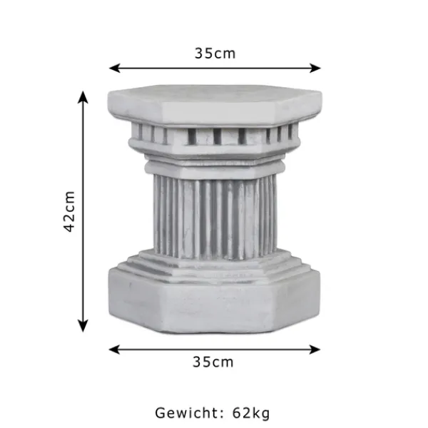 Gartendekoparadies Colonnes & Socles-Socle hexagonal