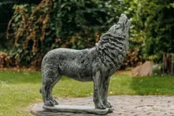 Gartendekoparadies Animaux-Statue : loup hurlant