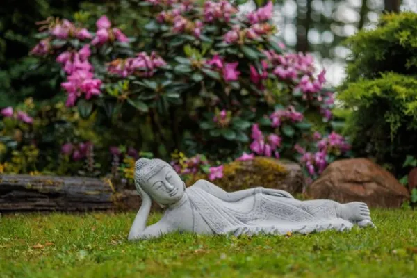 Gartendekoparadies Bouddhas-Statue couchée du Bouddha
