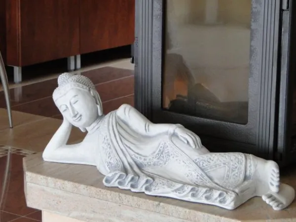Gartendekoparadies Bouddhas-Statue couchée du Bouddha
