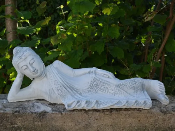 Gartendekoparadies Bouddhas-Statue couchée du Bouddha