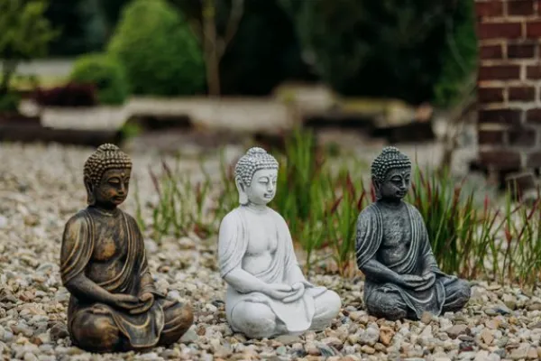 Gartendekoparadies Bouddhas-Statue de Bouddha assis