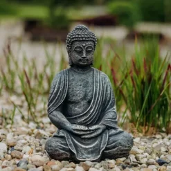 Gartendekoparadies Bouddhas-Statue de Bouddha assis de style antique
