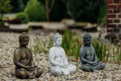 Gartendekoparadies Bouddhas-Statue de Bouddha assis de style antique