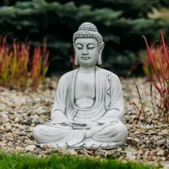 Gartendekoparadies Bouddhas-Statue de Bouddha d'un gardien de temple