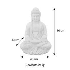 Gartendekoparadies Bouddhas-Statue de Bouddha d'un gardien de temple