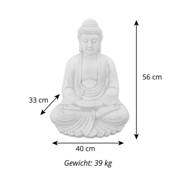 Gartendekoparadies Bouddhas-Statue de Bouddha d'un gardien de temple