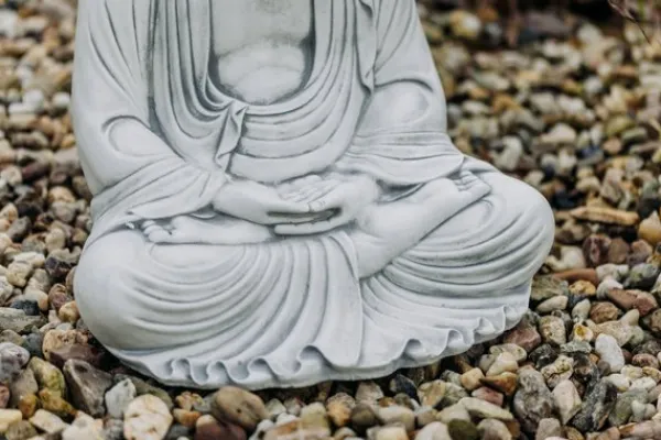 Gartendekoparadies Bouddhas-Statue de Bouddha d'un gardien de temple