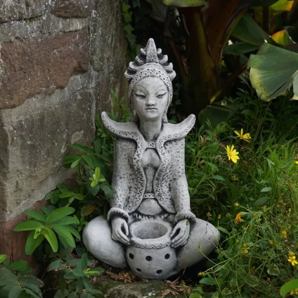 Gartendekoparadies Bouddhas-Statue de la déesse hindoue Sarasvati