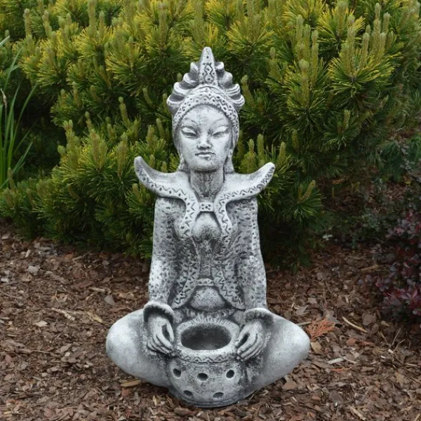 Gartendekoparadies Bouddhas-Statue de la déesse hindoue Sarasvati