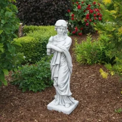 Gartendekoparadies Figures & Statues-Statue de Métis avec harpe