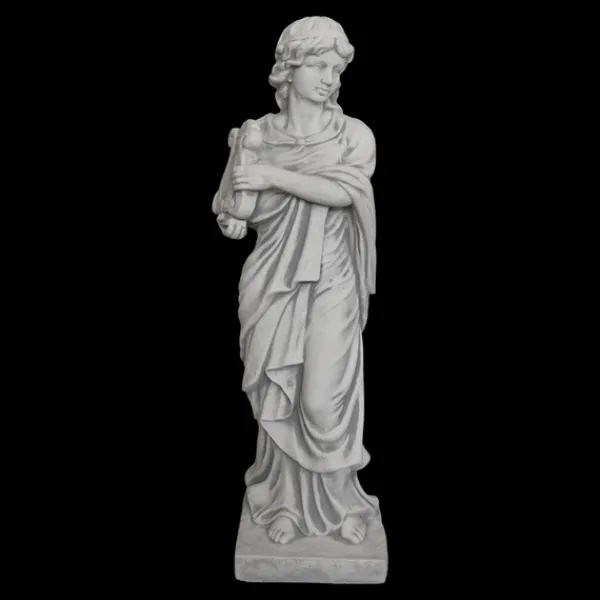 Gartendekoparadies Figures & Statues-Statue de Métis avec harpe