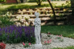 Gartendekoparadies Figures & Statues-Statue de Pandore sur socle rond