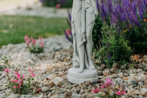 Gartendekoparadies Figures & Statues-Statue de Pandore sur socle rond