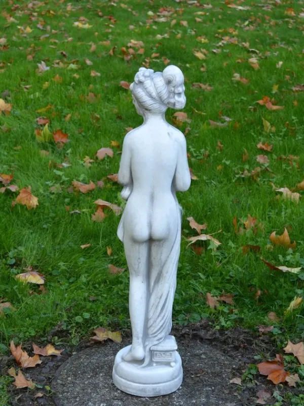 Gartendekoparadies Figures & Statues-Statue de Pandore sur socle rond