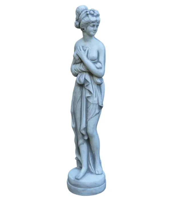 Gartendekoparadies Figures & Statues-Statue de Pandore sur socle rond