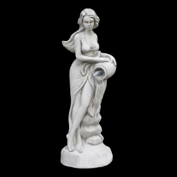 Gartendekoparadies Figures & Statues-Statue de Vénus avec un cours d'eau