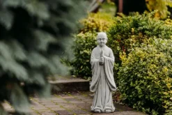 Gartendekoparadies Bouddhas-Statue debout d'un moine bouddha
