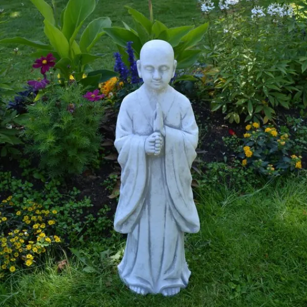 Gartendekoparadies Bouddhas-Statue debout d'un moine bouddha