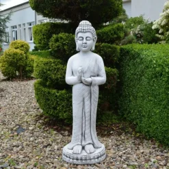 Gartendekoparadies Bouddhas-Statue du Grand Bouddha avec la main droite levée