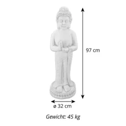 Gartendekoparadies Bouddhas-Statue du Grand Bouddha avec la main droite levée