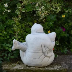 Gartendekoparadies Bouddhas-Statue du Grand Bouddha avec des poissons koi