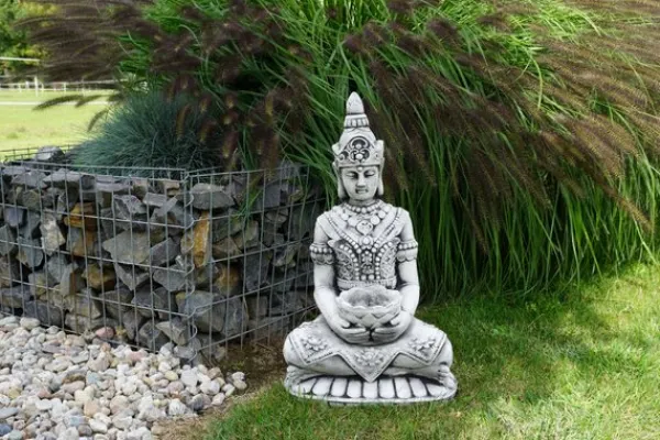 Gartendekoparadies Bouddhas-Statue du Grand Bouddha d'un gardien de temple
