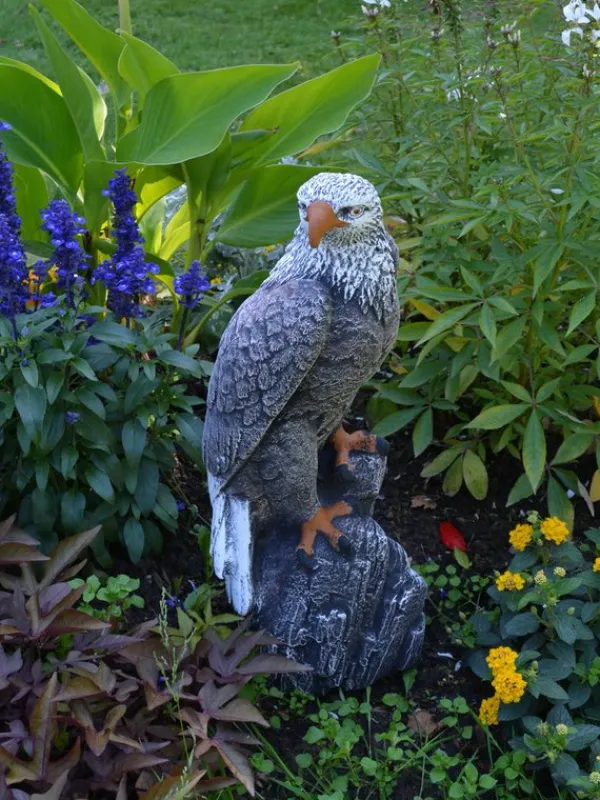 Gartendekoparadies Animaux-Statue d'aigle à patine antique