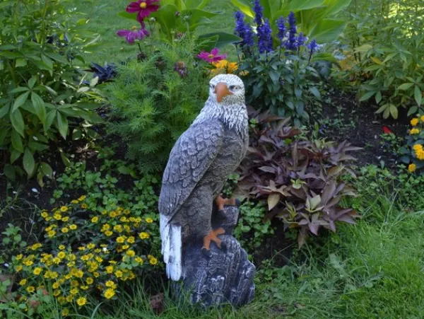 Gartendekoparadies Animaux-Statue d'aigle à patine antique