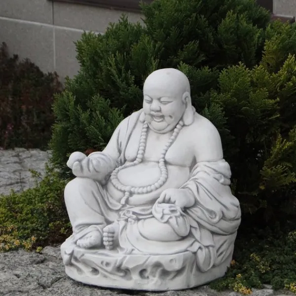 Gartendekoparadies Bouddhas-Statue d'un bouddha rieur