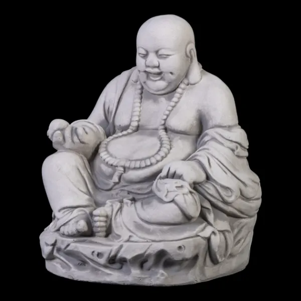 Gartendekoparadies Bouddhas-Statue d'un bouddha rieur