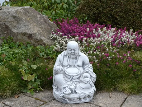 Gartendekoparadies Bouddhas-Statue d'un bouddha rieur
