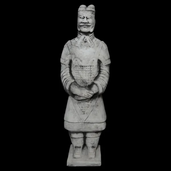 Gartendekoparadies Figures & Statues-Statue d'un guerrier chinois en terre cuite