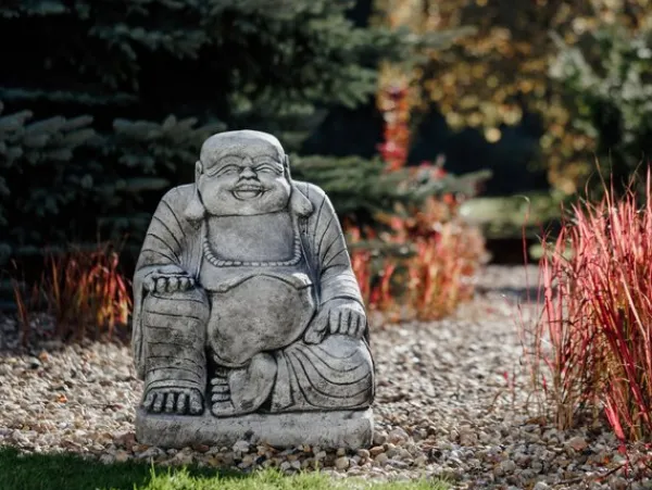 Gartendekoparadies Bouddhas-Statue d'un moine asiatique
