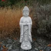 Gartendekoparadies Bouddhas-Statue d'un moine bouddha debout