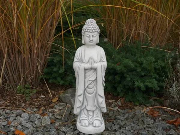 Gartendekoparadies Bouddhas-Statue d'un moine bouddha debout