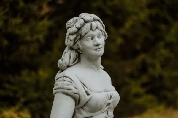 Gartendekoparadies Figures & Statues-Statue d'une femme vendangant des raisins
