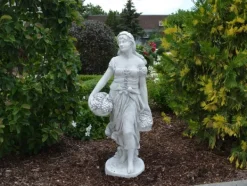Gartendekoparadies Figures & Statues-Statue d'une femme vendangant des raisins