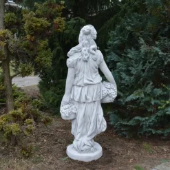 Gartendekoparadies Figures & Statues-Statue d'une femme vendangant des raisins