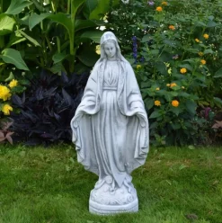 Gartendekoparadies Figures & Statues|Enfants & Anges-Statue en pierre de la Madone