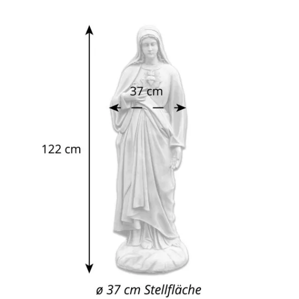Gartendekoparadies Figures & Statues-Statue en pierre de Sainte Marie