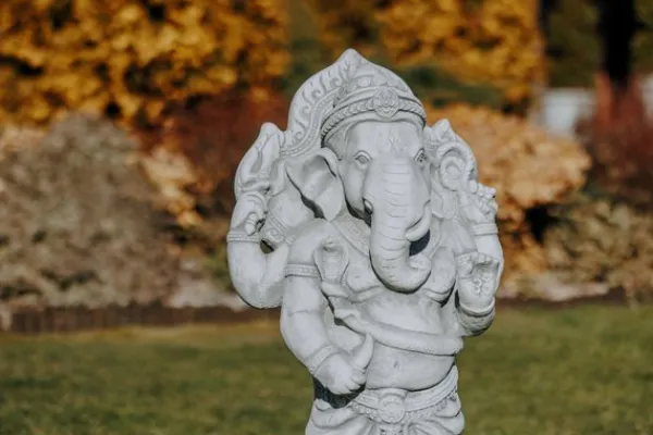 Gartendekoparadies Figures & Statues|Bouddhas-Statue en pierre du divin Ganesha
