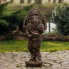 Gartendekoparadies Figures & Statues|Bouddhas-Statue en pierre du divin Ganesha dans une palette de couleurs exclusive