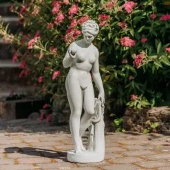 Gartendekoparadies Figures & Statues-Statue ornée de Vénus avec pomme